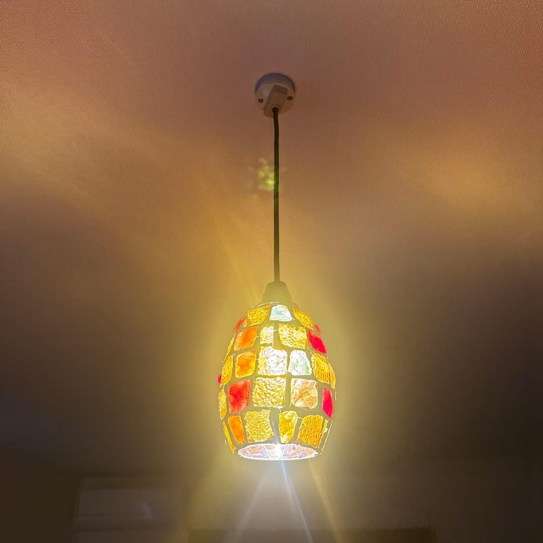 モザイクガラス ペンダントライト
