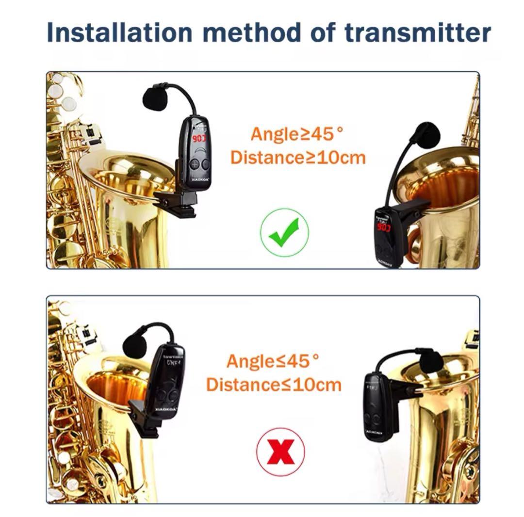 楽器用マイク サックスマイク ラリネット トランペット 金管楽器用 コンパクト