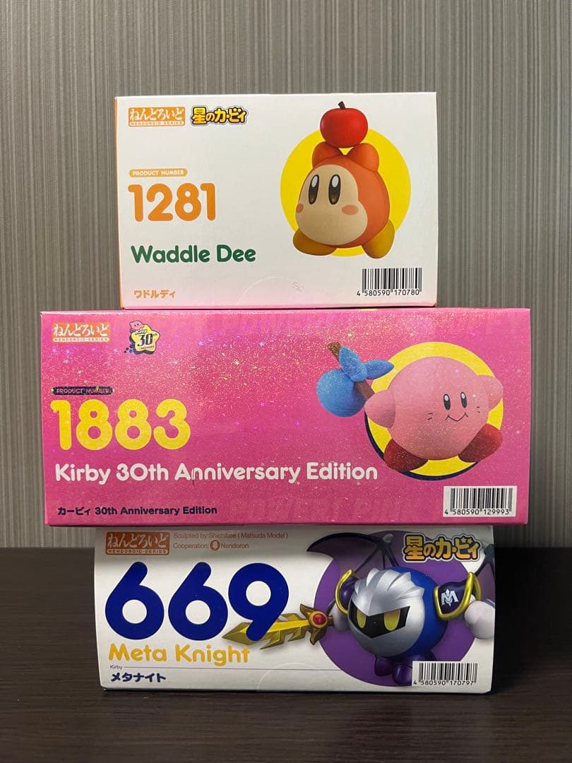 新品未開封　星のカービィ　ねんどろいど　メタナイト　カービィ　ワドルディ　セット