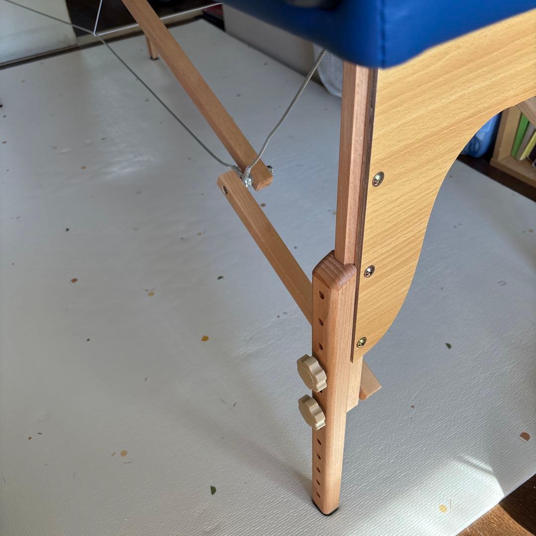 送料込み/折りたたみマッサージベッドV-004木製/長さ185cm×幅70cm