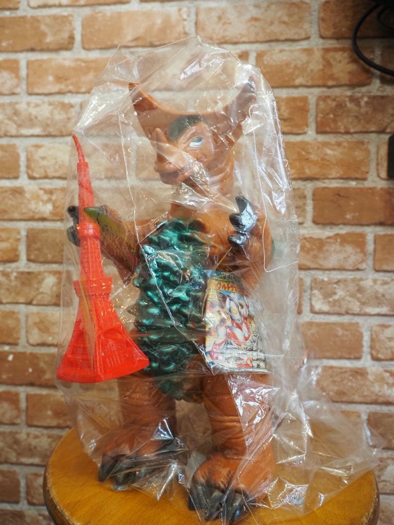 レアブルマァクジャイアントゴモラ復刻東京タワー付検）当時物　ソフビ　ビンテージ