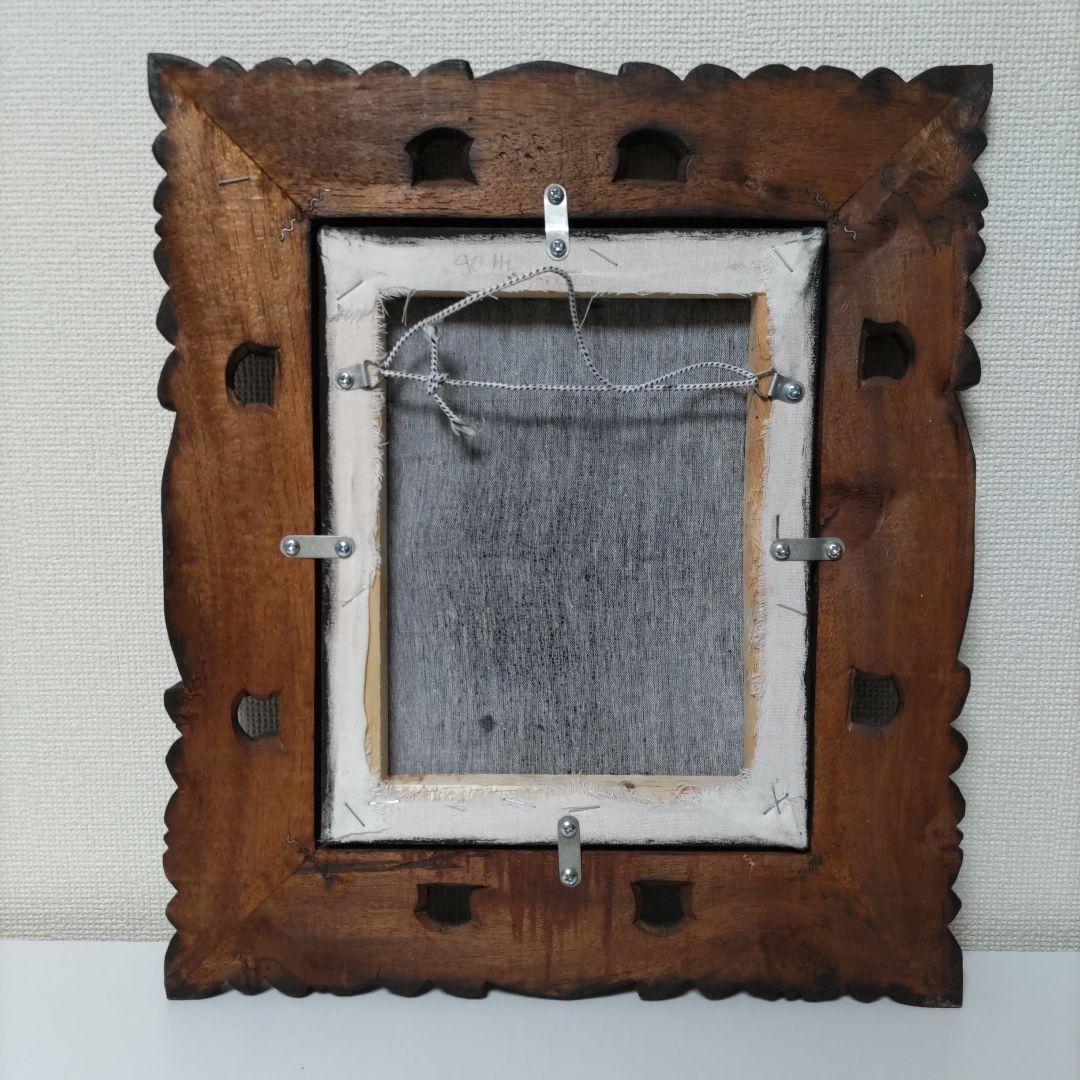 ガネーシャ　バリ絵画　アジアン雑貨