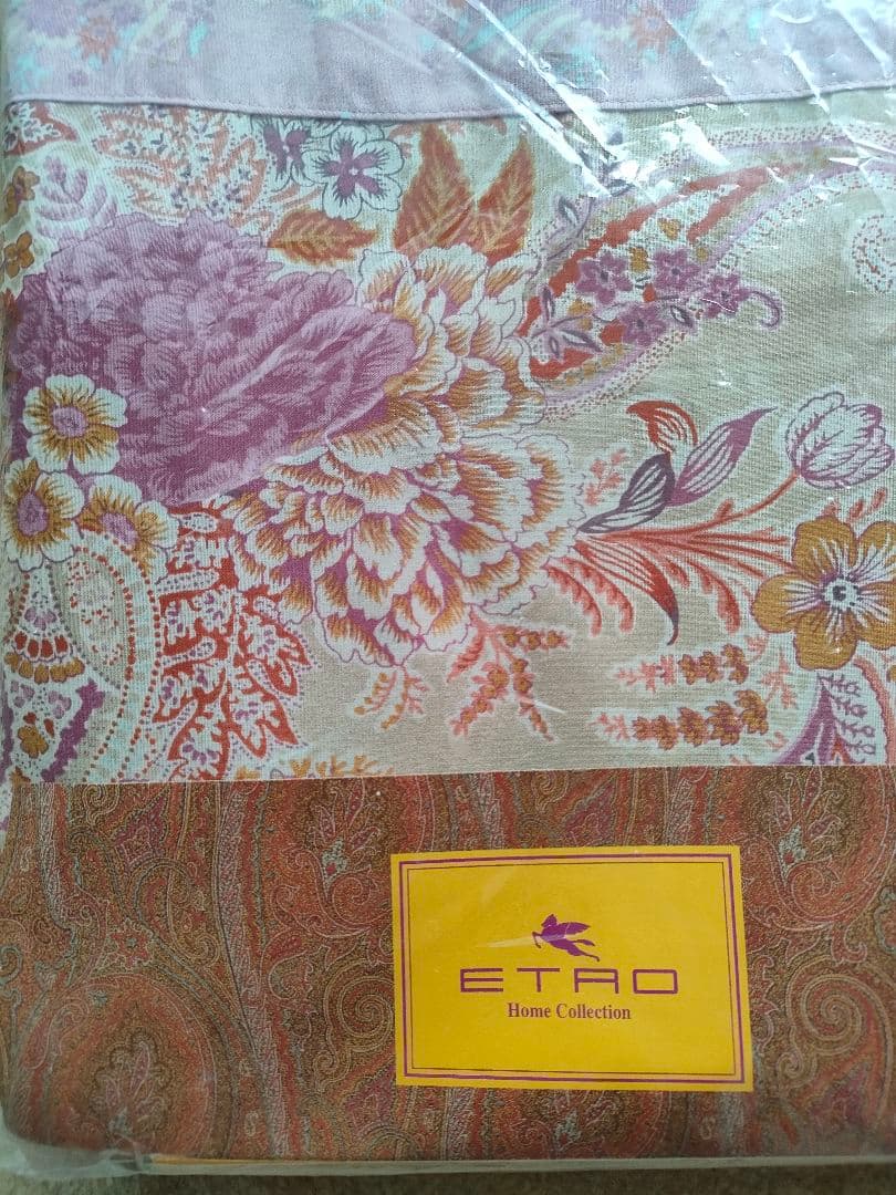 エトロ花柄ペイズリー掛け布団カバー190×210cm DL綿100%枕カバー付き