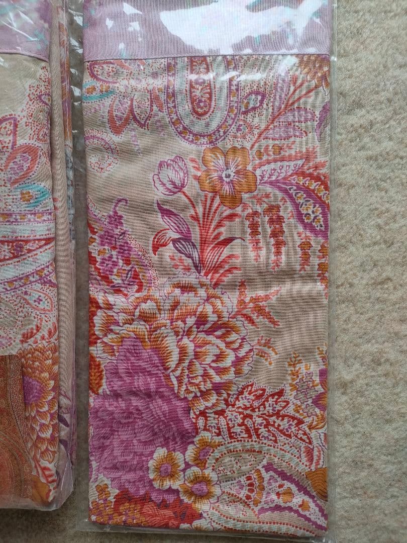 エトロ花柄ペイズリー掛け布団カバー190×210cm DL綿100%枕カバー付き