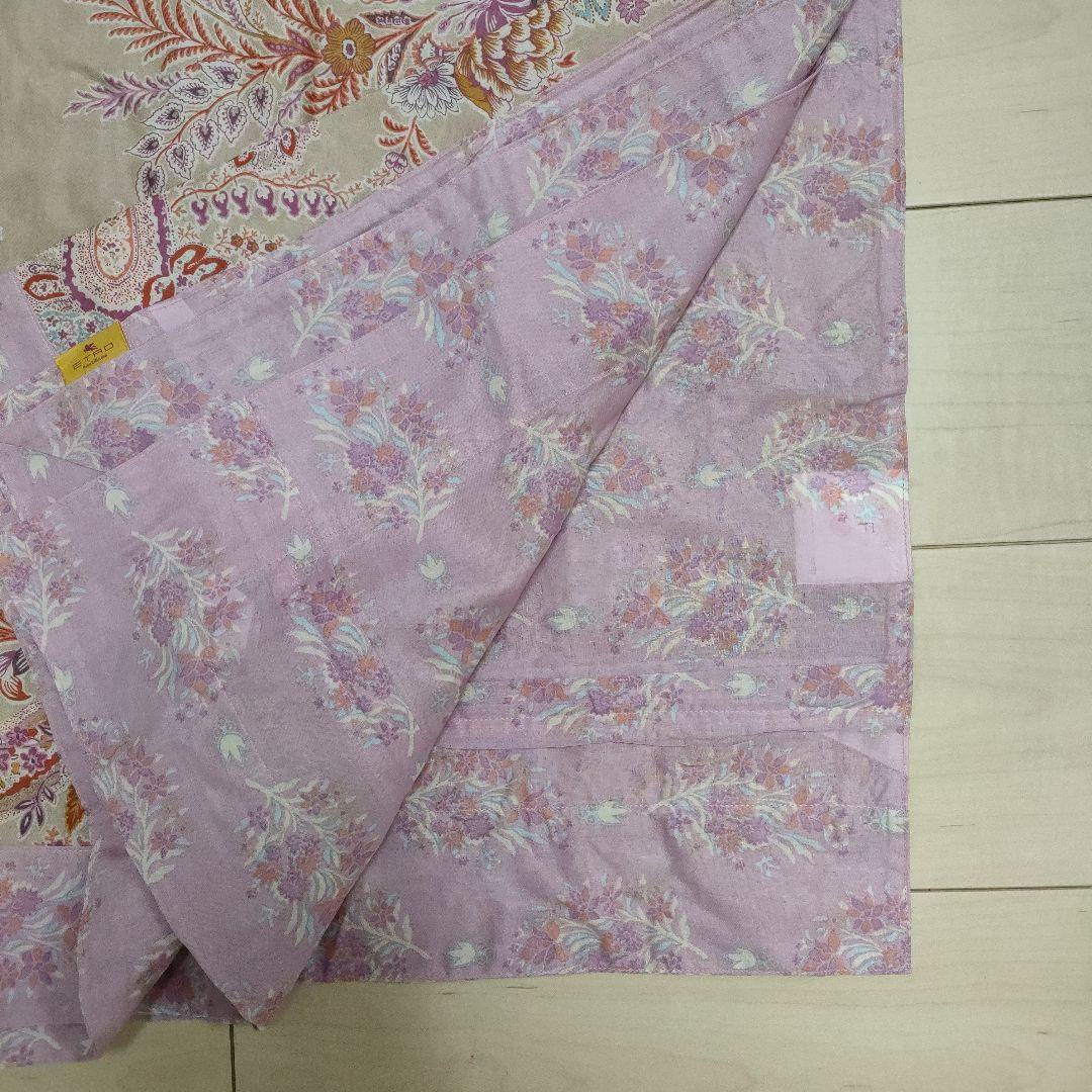 エトロ花柄ペイズリー掛け布団カバー190×210cm DL綿100%枕カバー付き