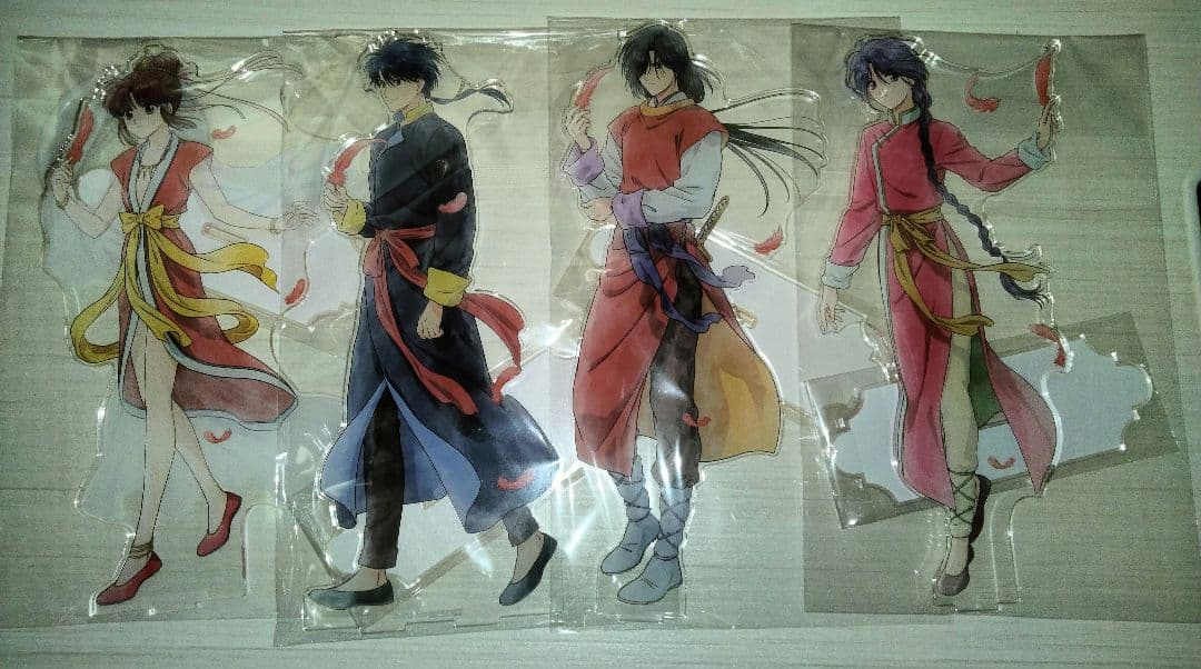 ふしぎ遊戯　当たり付き一撃コレクション　特大アクリルスタンド　缶バッジ全種セット