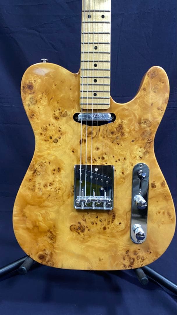 新品オリジナル テレキャスターエレキギター　バールメープルトップ＆アッシュボディ