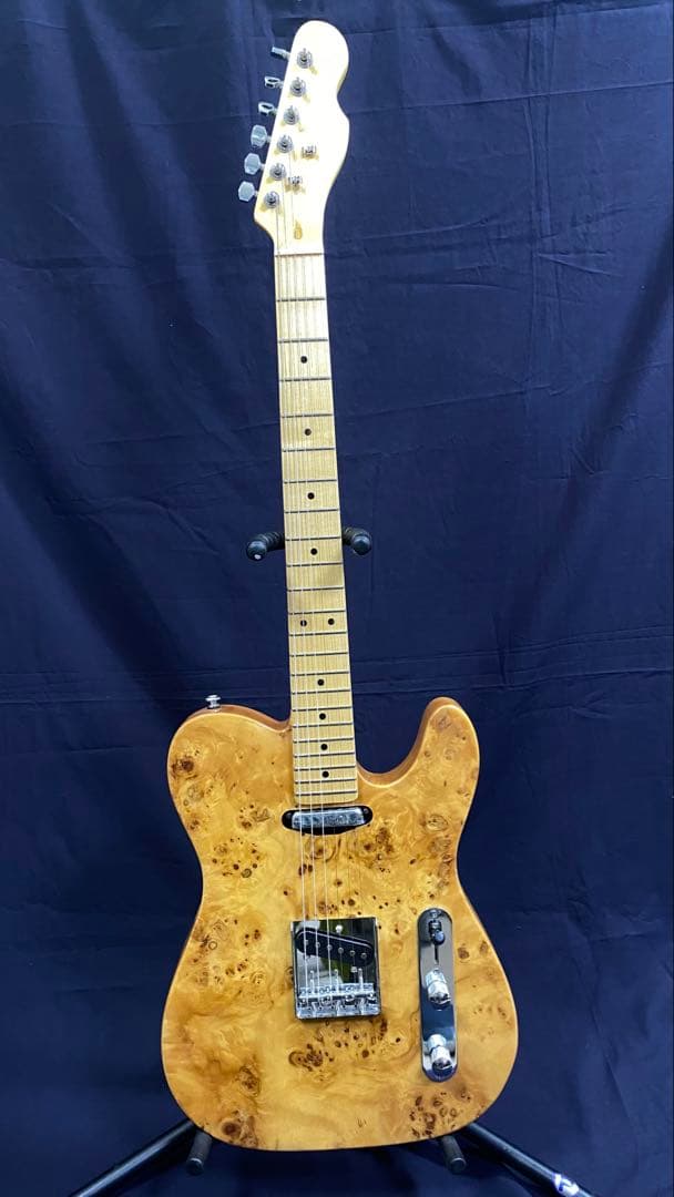 新品オリジナル テレキャスターエレキギター　バールメープルトップ＆アッシュボディ