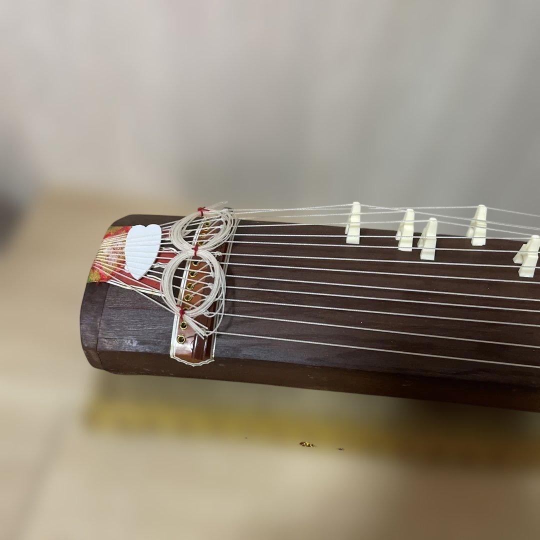 和風ミニ琴 13弦 卓上サイズ 誰でも弾ける入門琴 和楽器インテリアZs294
