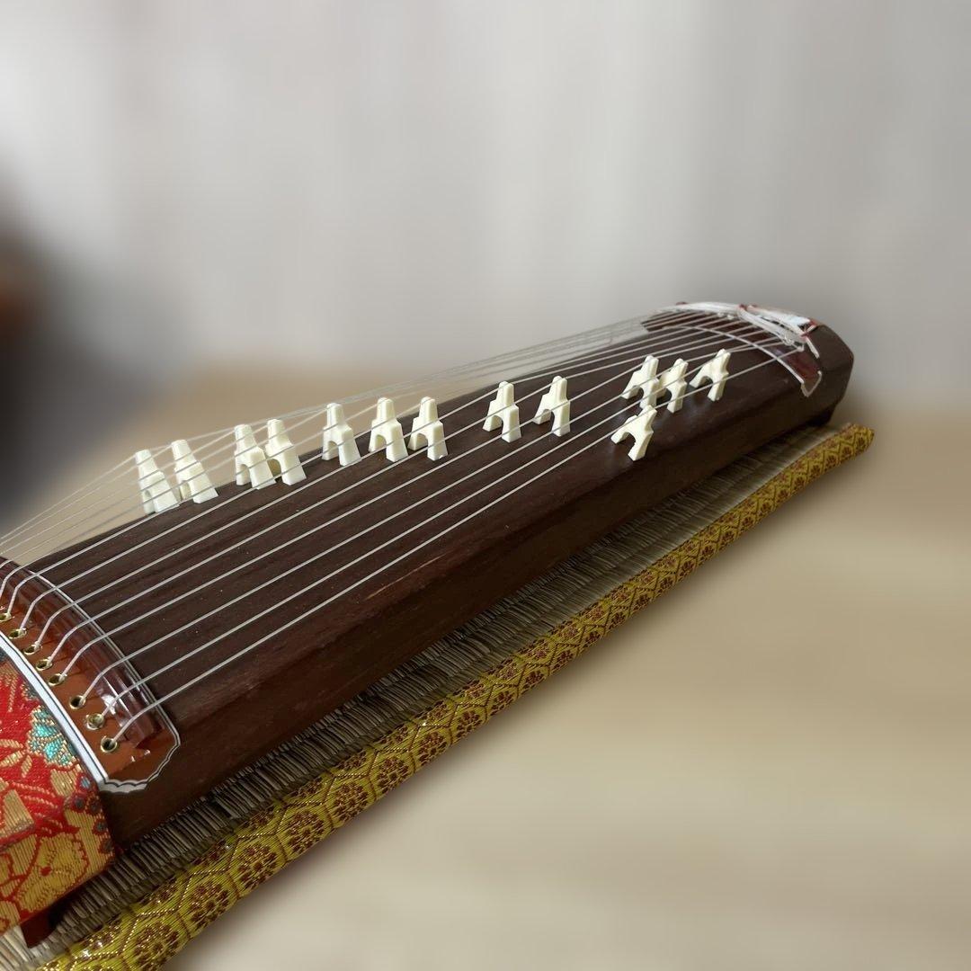 和風ミニ琴 13弦 卓上サイズ 誰でも弾ける入門琴 和楽器インテリアZs294