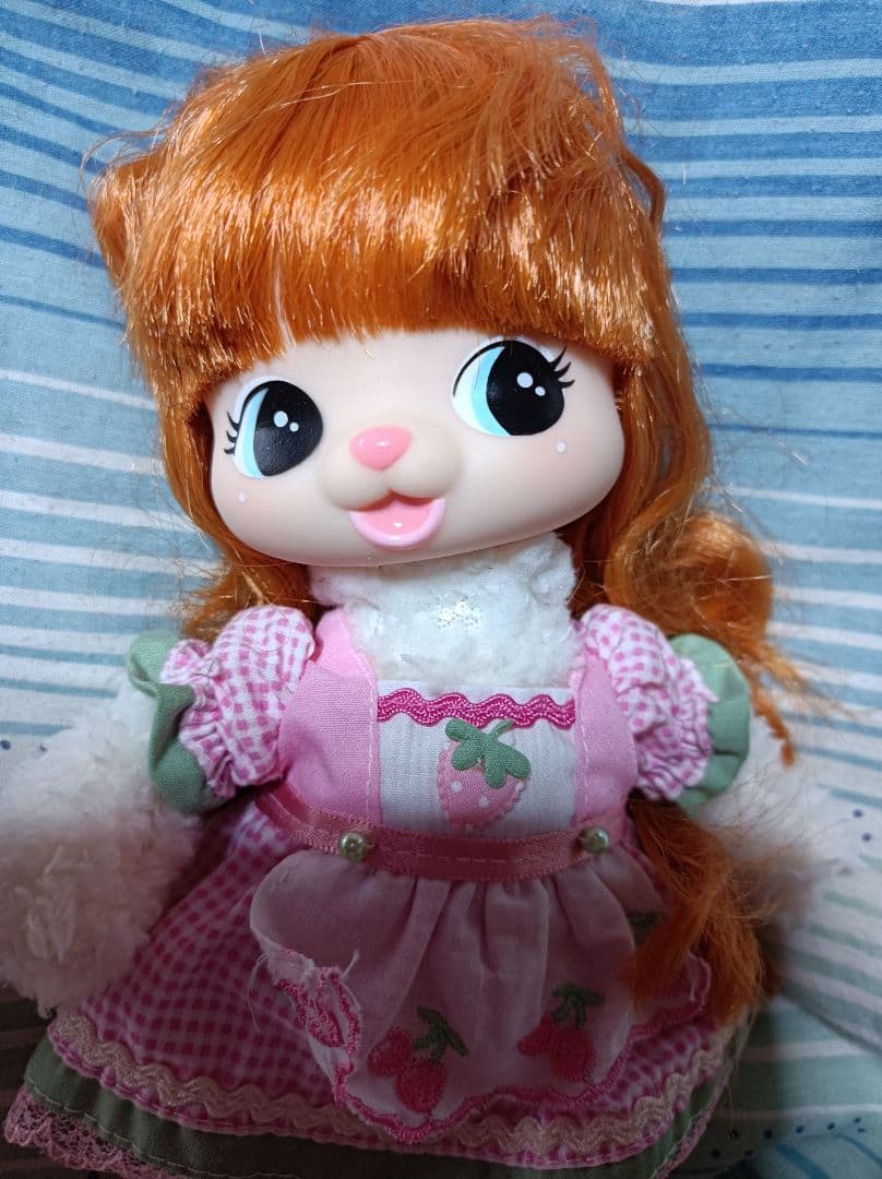 レア廃盤昭和レトロ人形ヒツジラムレム ぬいぐるみ ひつじ ピンク 赤ちゃん人形