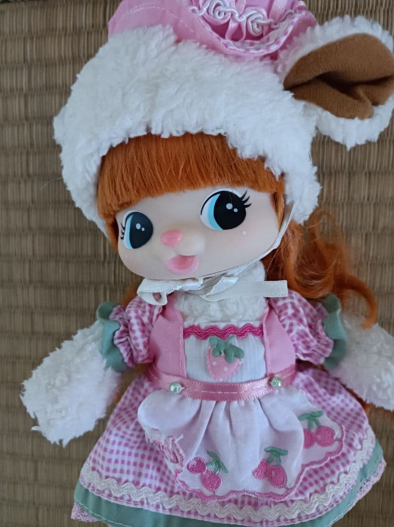 レア廃盤昭和レトロ人形ヒツジラムレム ぬいぐるみ ひつじ ピンク 赤ちゃん人形