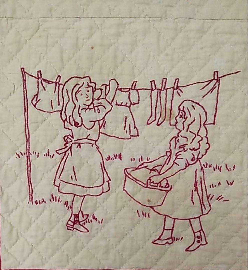 パッチワーク　タペストリー　ハンドメイド　　　　【赤毛のアン】