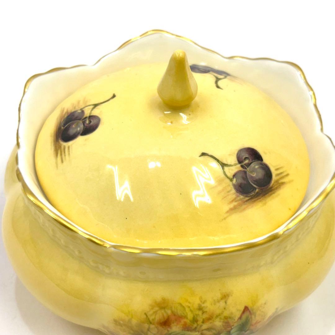 希少品！エインズレイ オーチャード・ゴールド トリンケットボックス 小物入れ