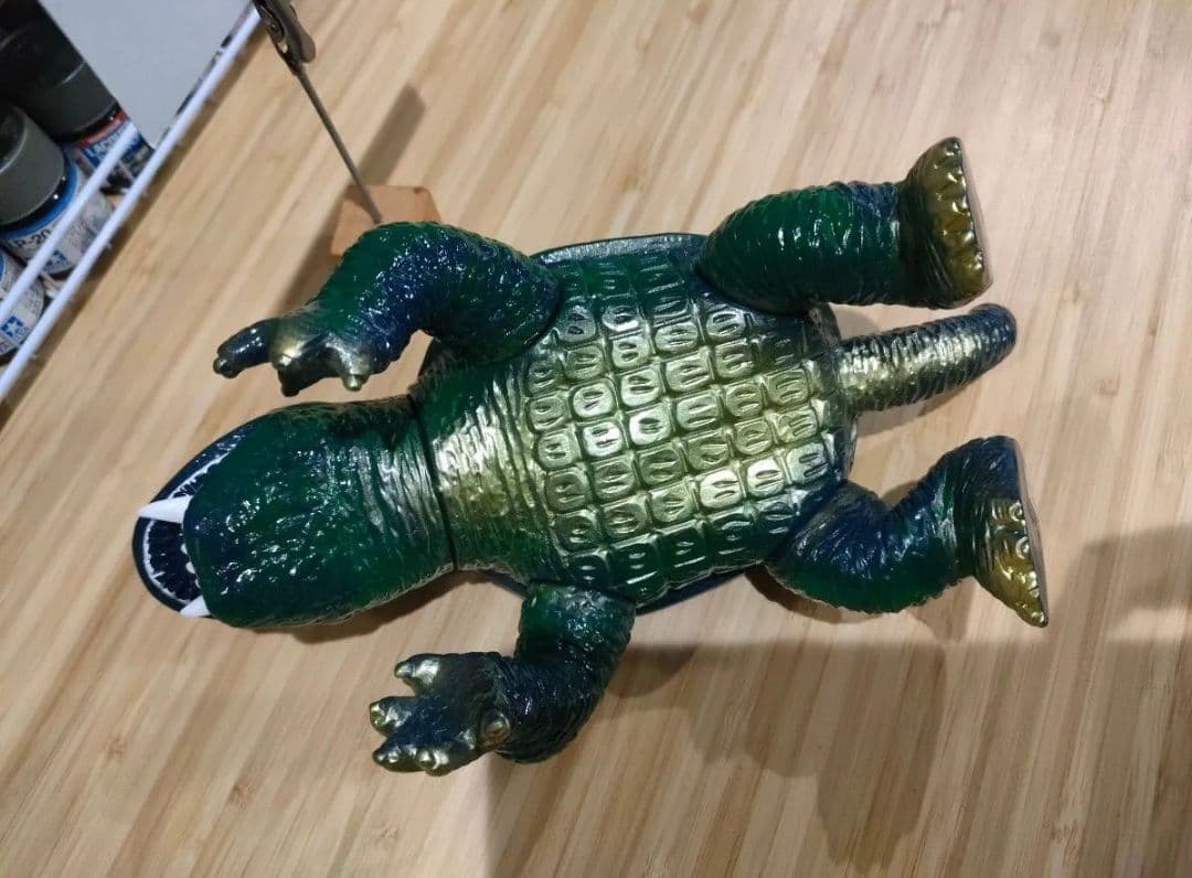 少し難あり ガメラ 復刻 ソフビ オリジナルペイント 日東/東西企画 ゴジラ