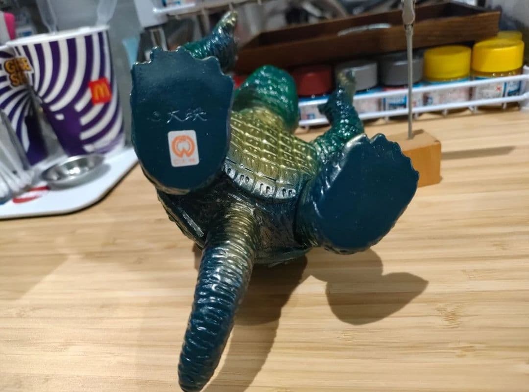 少し難あり ガメラ 復刻 ソフビ オリジナルペイント 日東/東西企画 ゴジラ