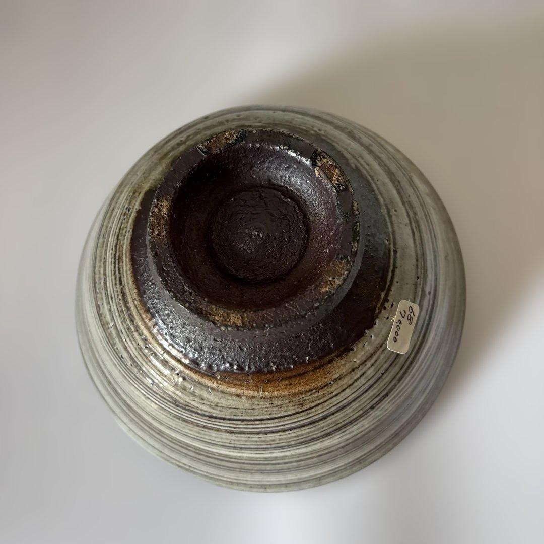 作家お茶碗　刷毛目　奥田康博