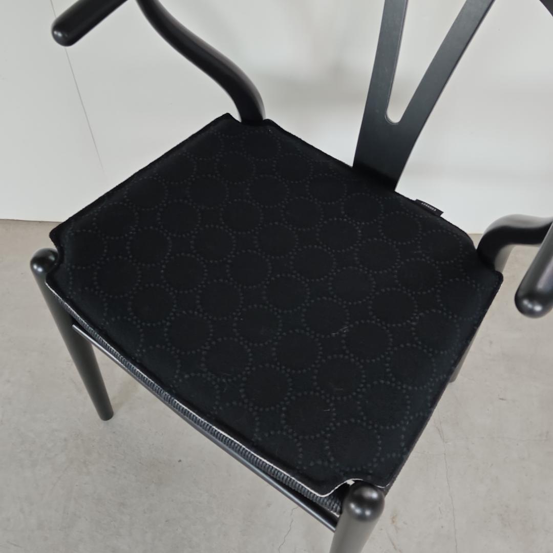 Yチェア専用シートクッション　タンバリンハリンダル　ブラック