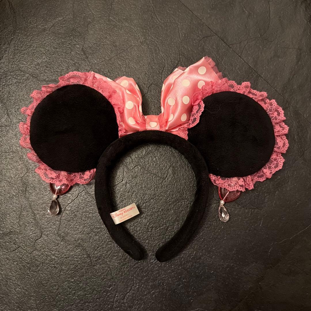 ミニーちゃん　イヤリングカチューシャ