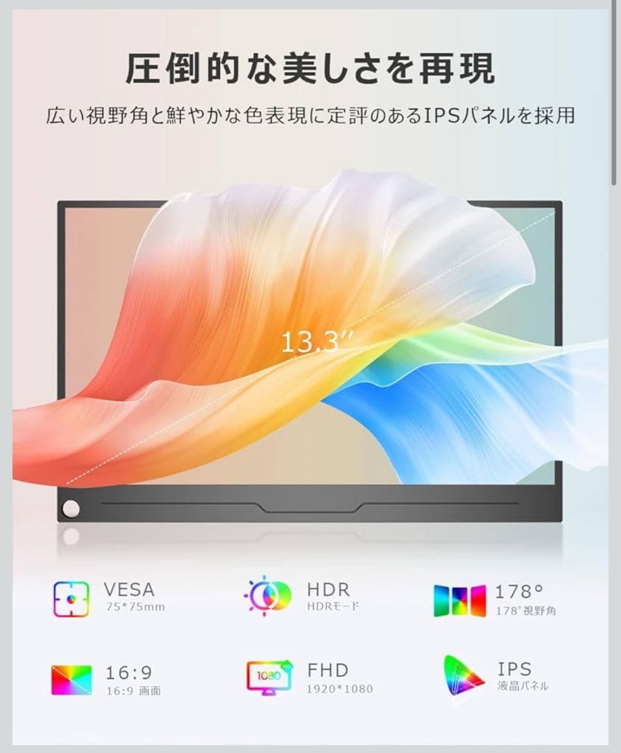 EVICIV EV-13302 モバイルモニター 13.3インチ