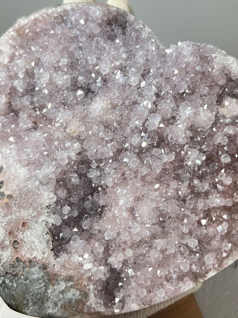 天然石 秘蔵品 美品 レア ピンクアメジストビッグハート