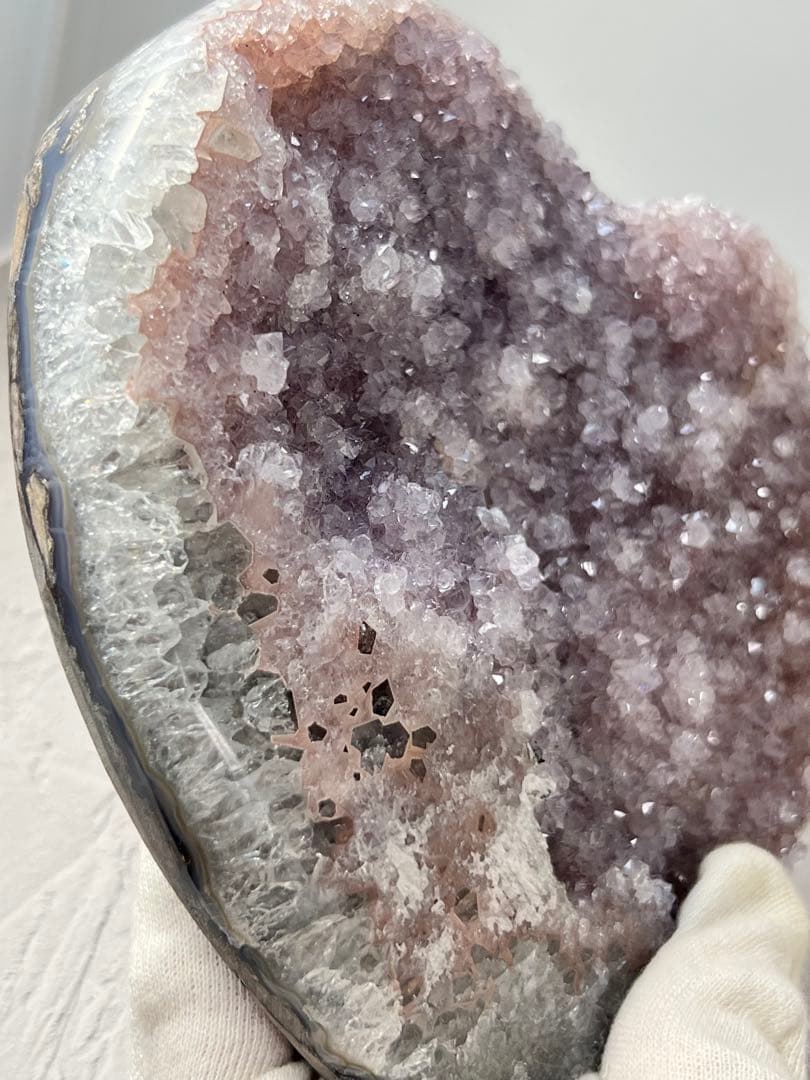 天然石 秘蔵品 美品 レア ピンクアメジストビッグハート