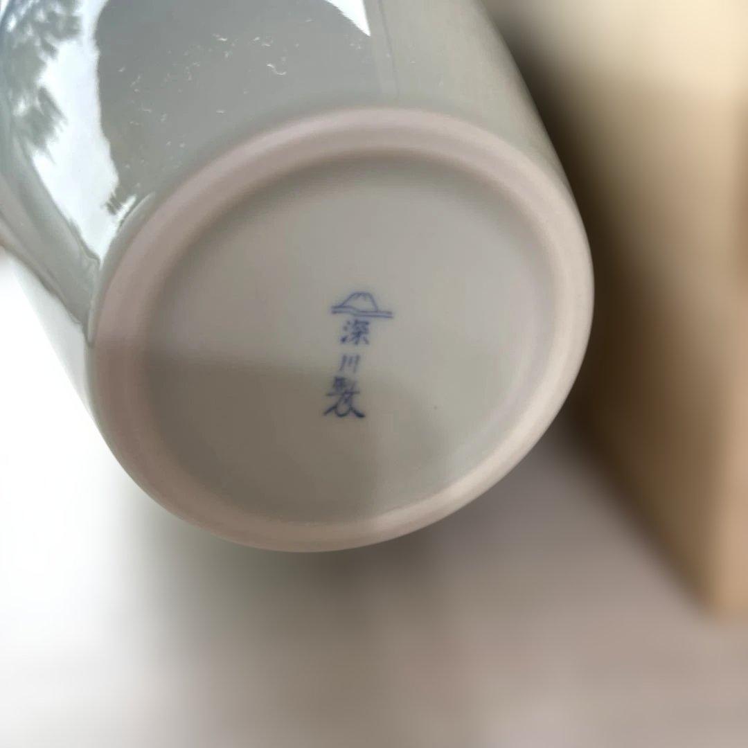 深川製磁　雲金光明富士　花瓶　有田焼 宮内庁御用達　富士山　壺