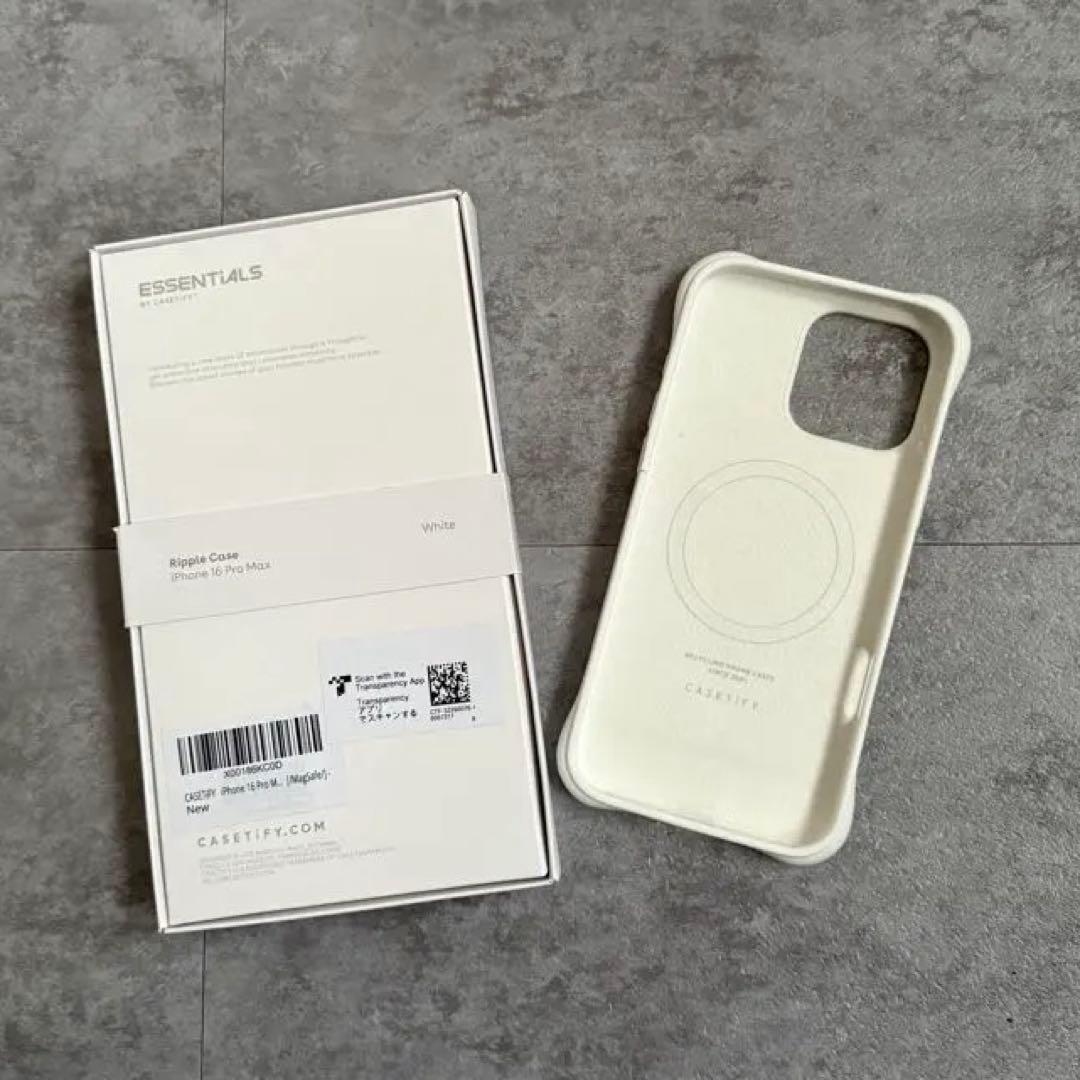 CASETiFY シリコンケース ホワイト iPhone16 Pro Max