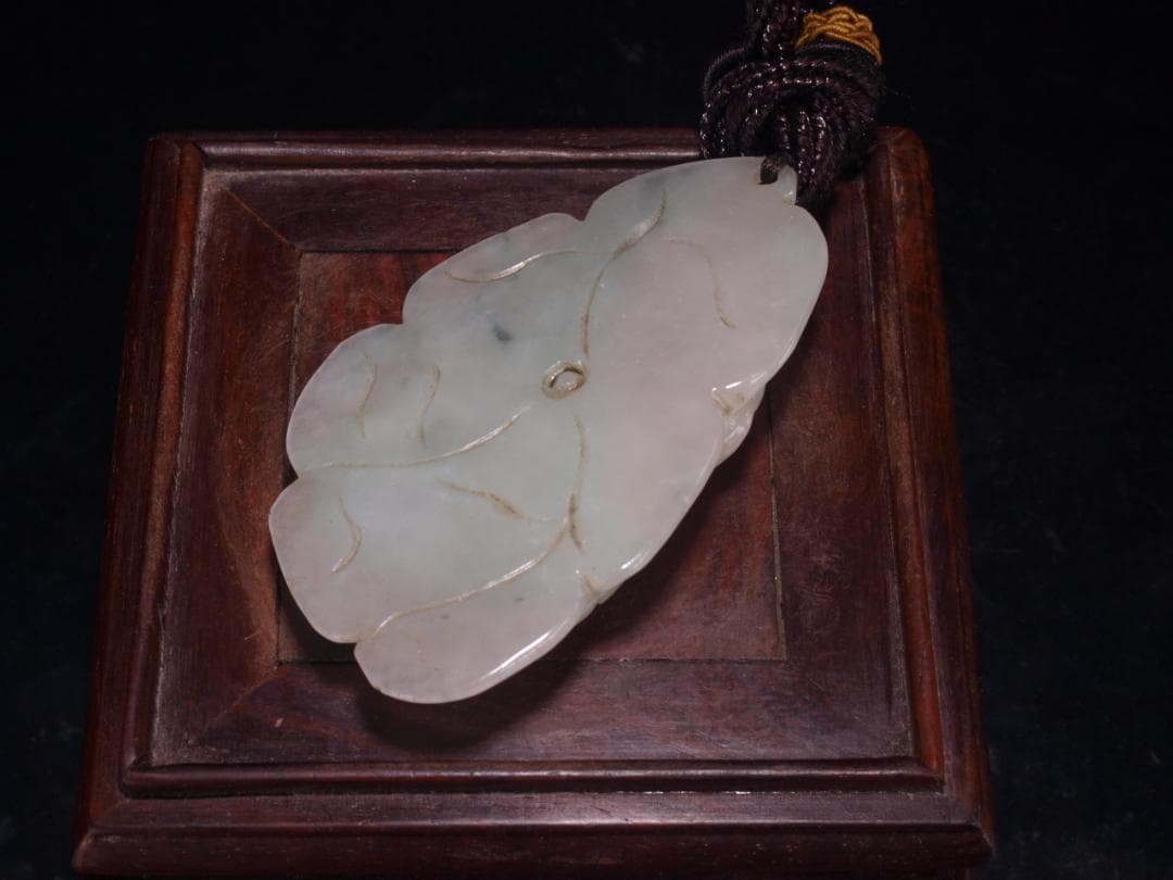 中国清時代 玉製置き物　お守り　縁起物※激安骨董品<BR> DE1569D3-3