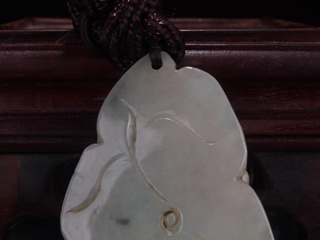 中国清時代 玉製置き物　お守り　縁起物※激安骨董品<BR> DE1569D3-3