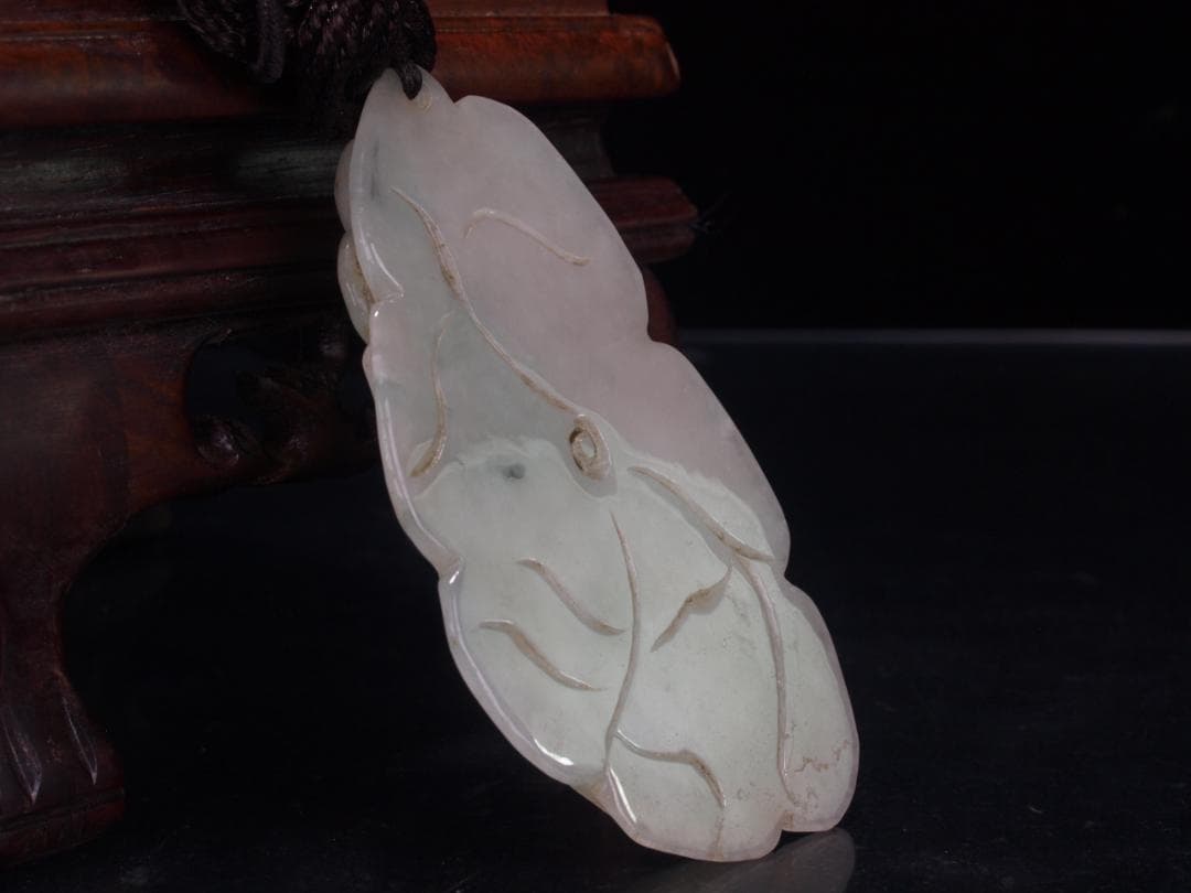 中国清時代 玉製置き物　お守り　縁起物※激安骨董品<BR> DE1569D3-3