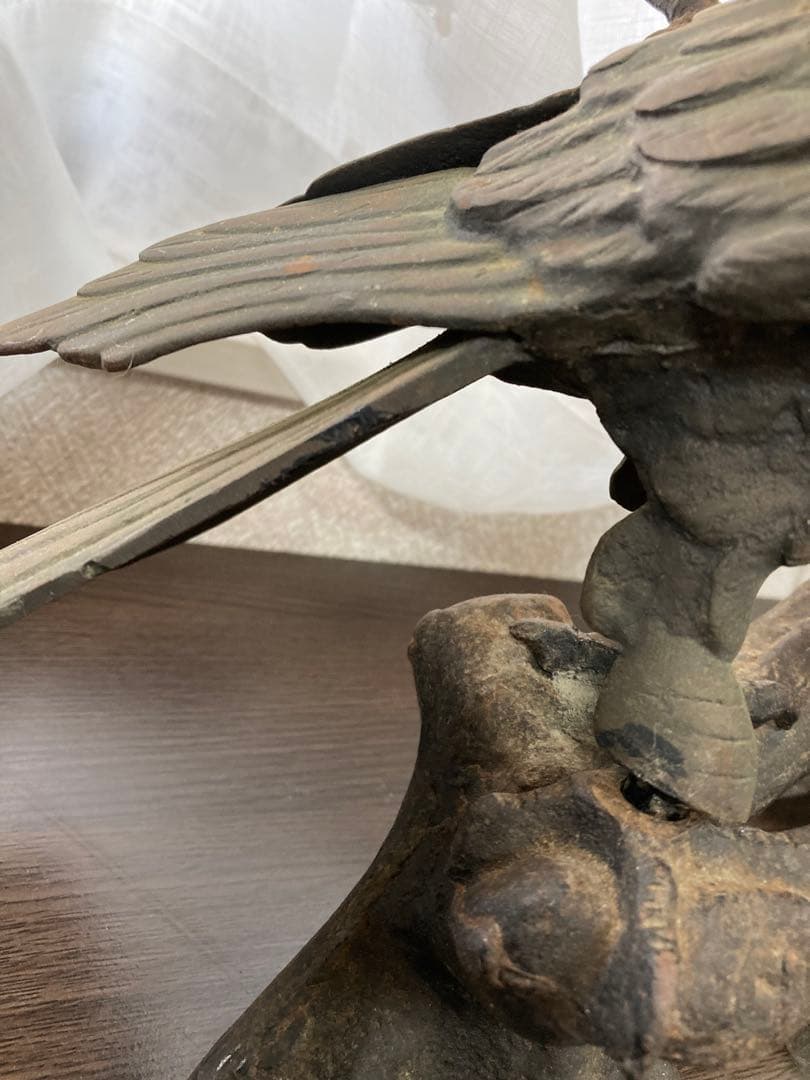 置物　親子　鷹　飛翔　縁起物　開運　招福