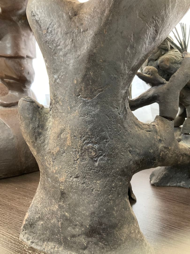 置物　親子　鷹　飛翔　縁起物　開運　招福