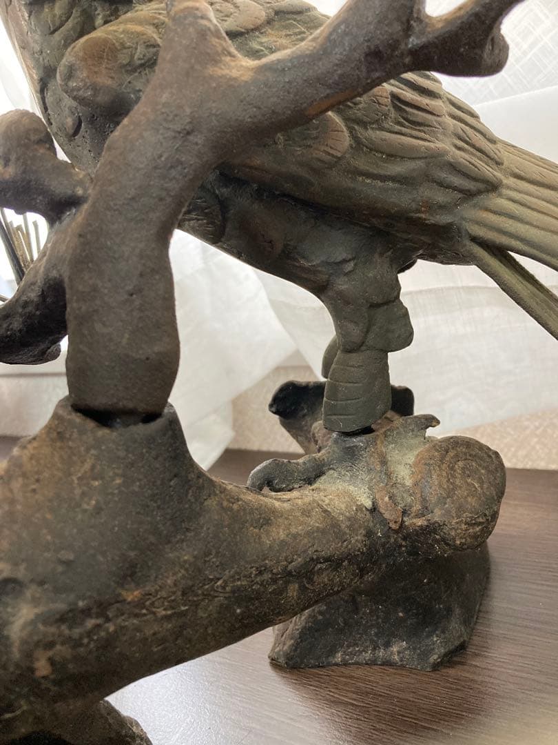 置物　親子　鷹　飛翔　縁起物　開運　招福