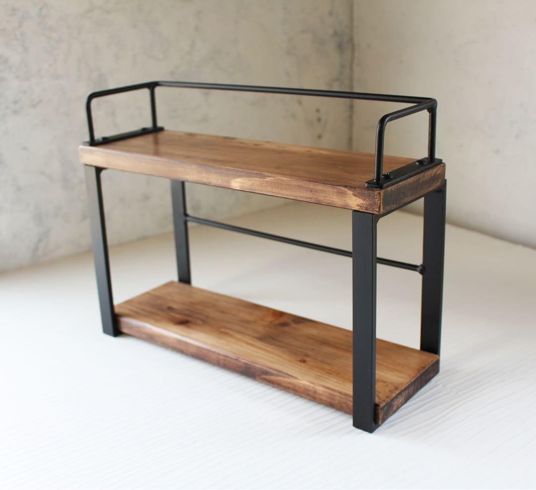 アイアンスパイスラック・調味料棚・幅35cm