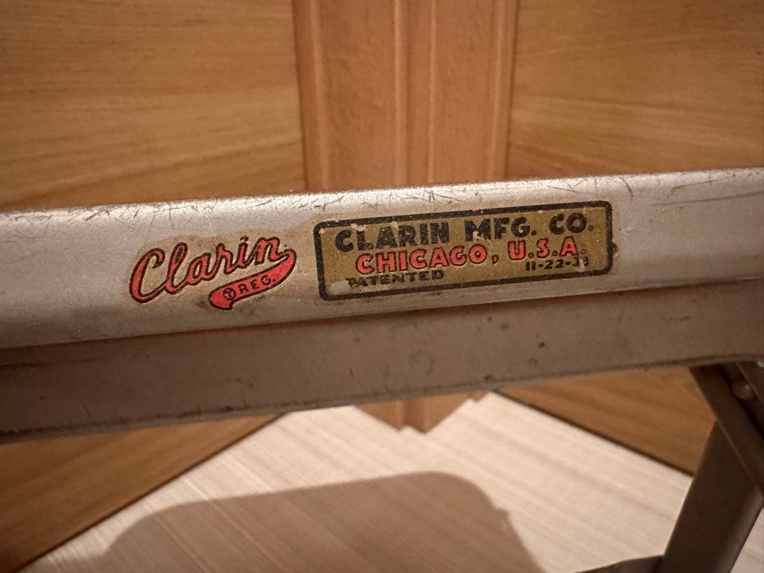 クラリン CLARIN MFG社製 USA ビンテージ フォールディングチェア