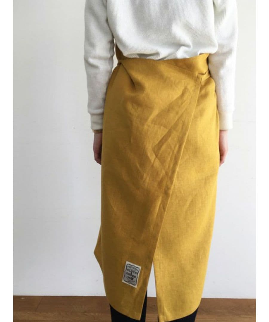 Cloth & Cross リネン タブリエエプロン クロス＆クロス