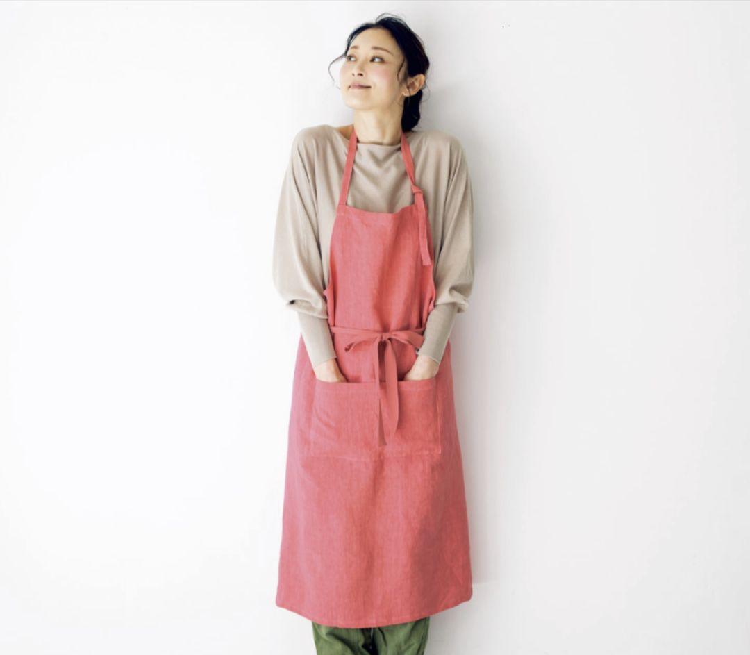 Cloth & Cross リネン タブリエエプロン クロス＆クロス