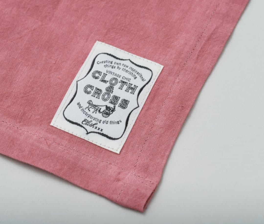 Cloth & Cross リネン タブリエエプロン クロス＆クロス