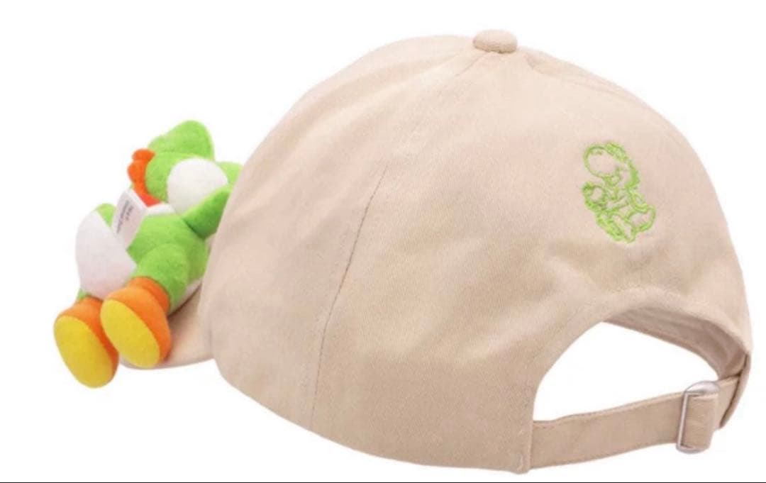 ユニバ　USJ マリオ　帽子　キャップ　ヨッシーマグネットマスコット付き