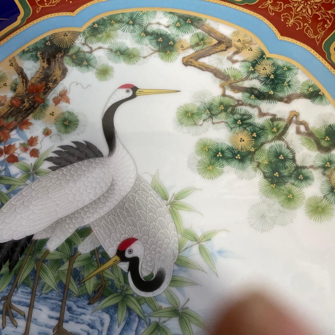 ノリタケ　1979年　紀年額皿　金彩　鶴　3000枚限定品