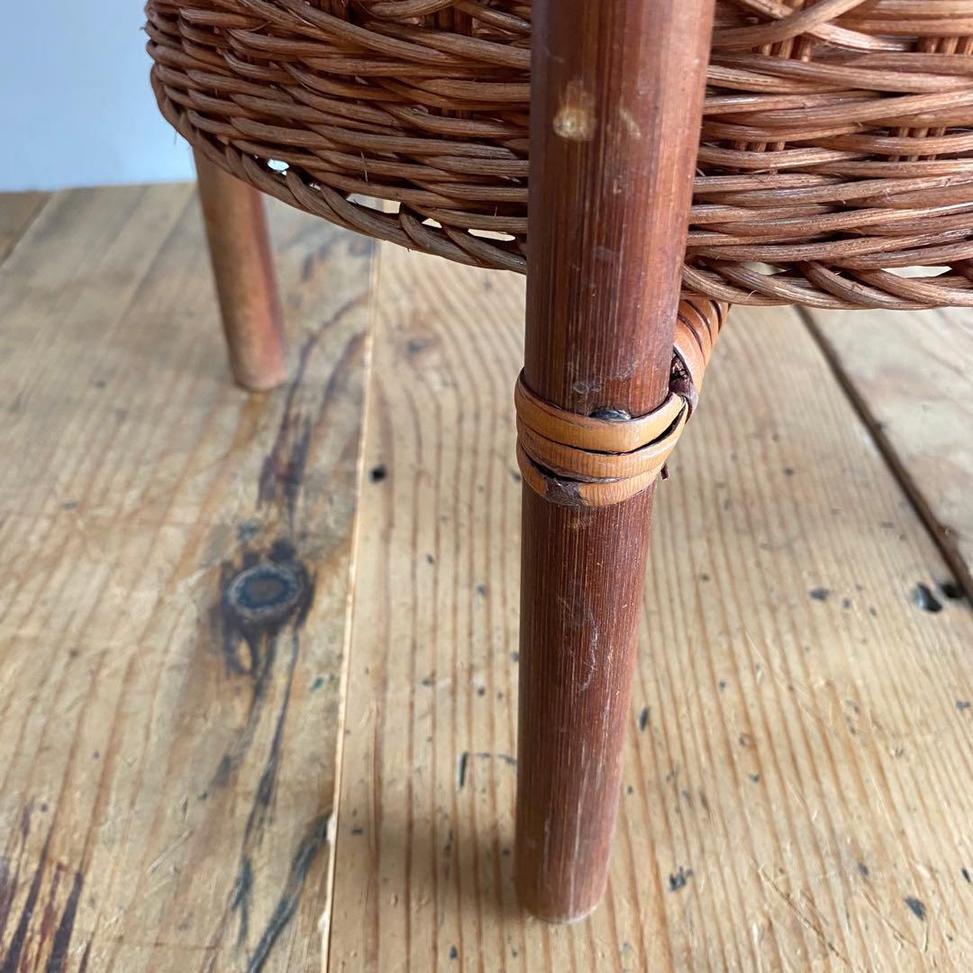 2点セット カゴ棚 マガジンラック レトロ z969