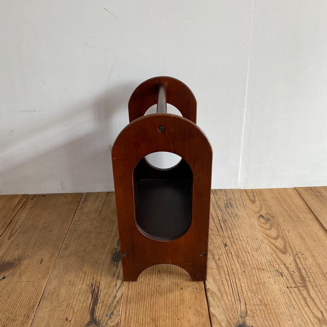 2点セット カゴ棚 マガジンラック レトロ z969