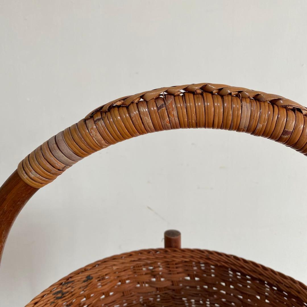 2点セット カゴ棚 マガジンラック レトロ z969