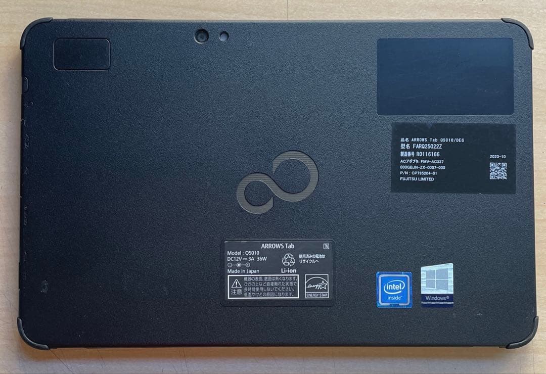 ARROWS Tab Q5010/DEG Celeron 128GB 美品 #9