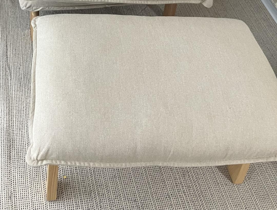 【t.a.n.a】【無印良品】ハイバックリクライニングソファ オットマン