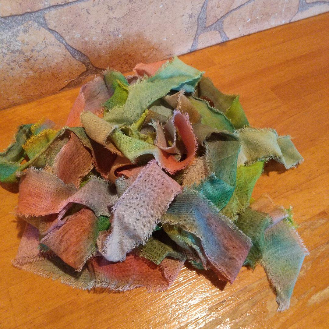 ②クユラ63,ジャンクジャーナル素材。フリンジ加工裂き布リボン