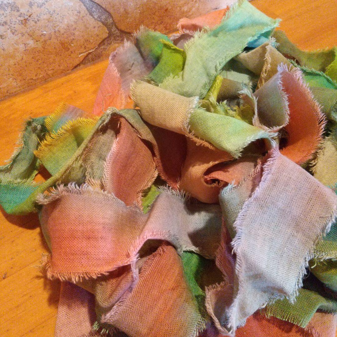 ②クユラ63,ジャンクジャーナル素材。フリンジ加工裂き布リボン