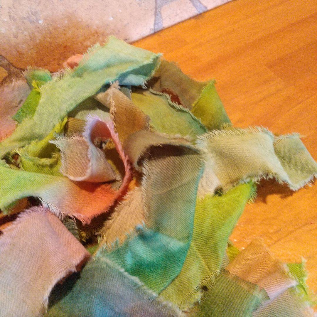 ②クユラ63,ジャンクジャーナル素材。フリンジ加工裂き布リボン