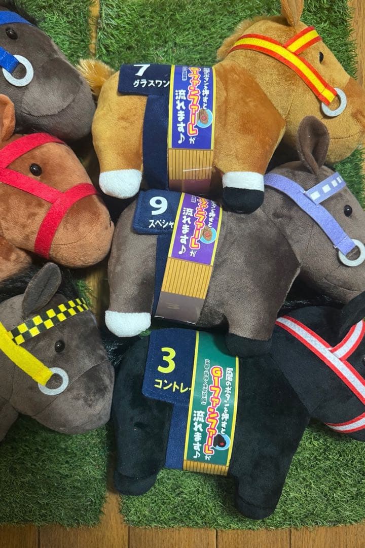 サラブレッドコレクション 競馬 ぬいぐるみ 6体セット ファンファーレ付き